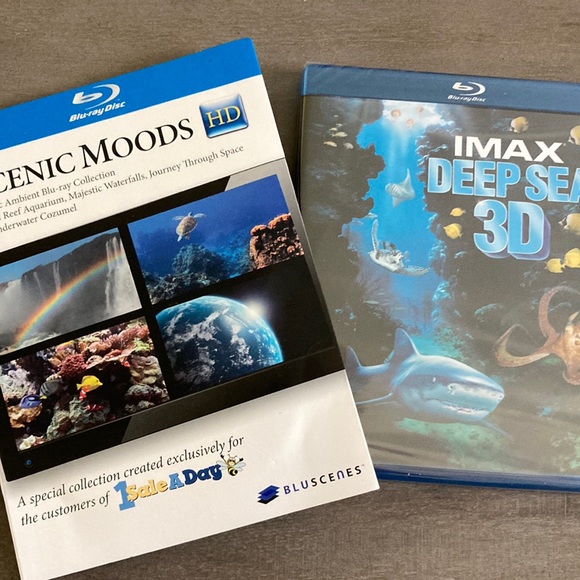 IMAX DEEP SEA 3D Blue-ray DVD plus 4 SCENIC MOODS, 4-Disc Blue-ray collection - Picture 1 of 10